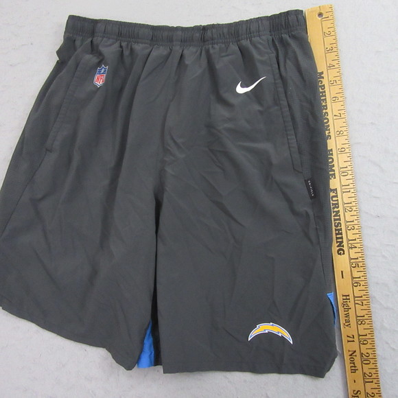 Nike Mens Los Angeles Chargers Shorts XL Gray Dri Fit Active Athletic - Picture 12 of 15